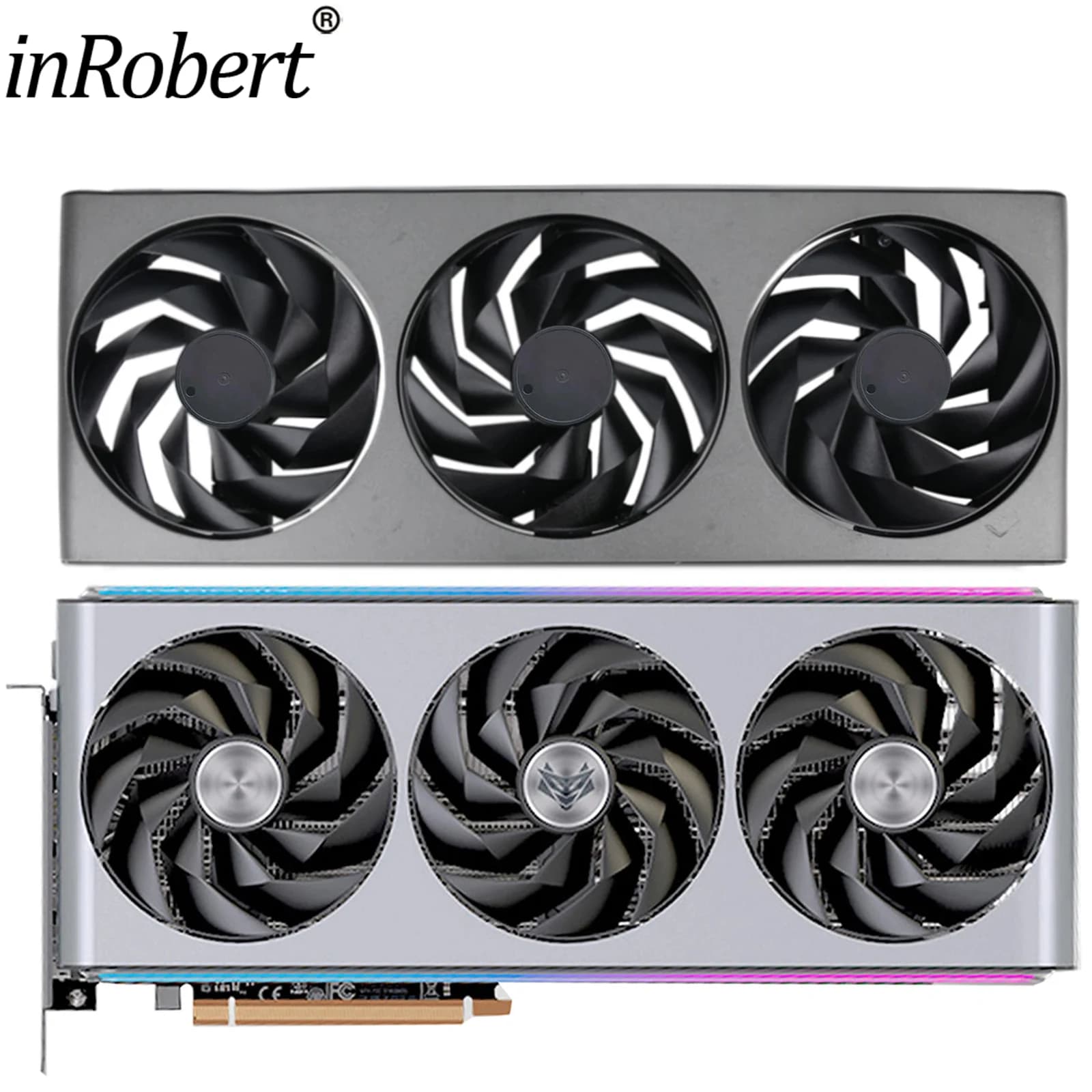 Ventola di raffreddamento della scheda Video da 95mm per Sapphire NITRO + AMD RadeonTM RX 7900 XTX Vapor-X dispositivo di raffreddamento della scheda grafica da 24GB con custodia