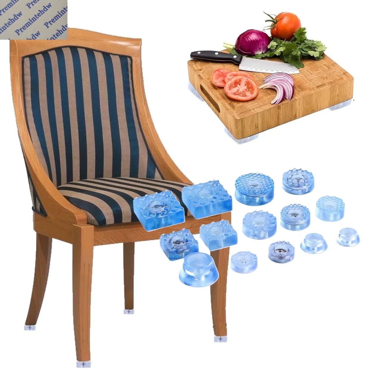 100Pcs Clear Screw On Plastic Furniture Leg Non Slip Pad Floor Protector For Chair, Table, Desk, Sofa