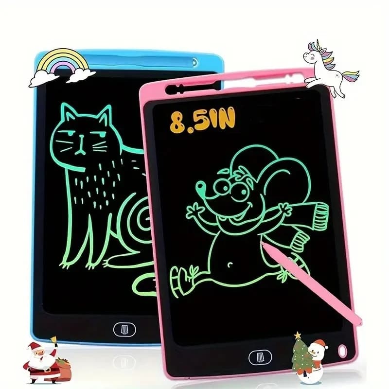 Tavoletta da scrittura LCD da 8,5 pollici per bambini, tavolo da disegno magico riutilizzabile con stilo, regalo giocattolo per doodle cancellabile ecologico