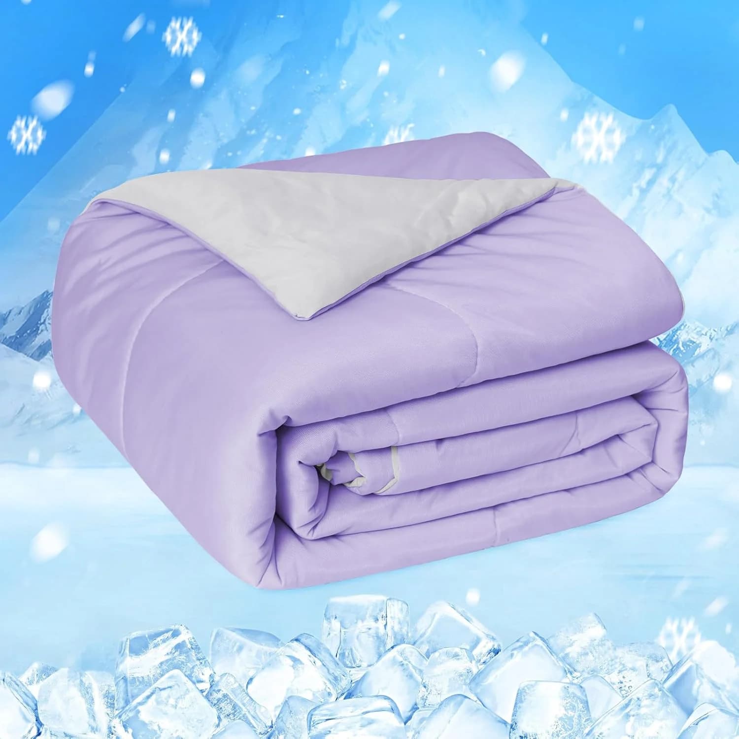 Cover Refreshing Soft and Comfortable ROSEKIND for Chi Soffre il Caldo, Sottile and Light for Sofa, Bed, Office, Absorbs Heat to Keep Fresh in Summer