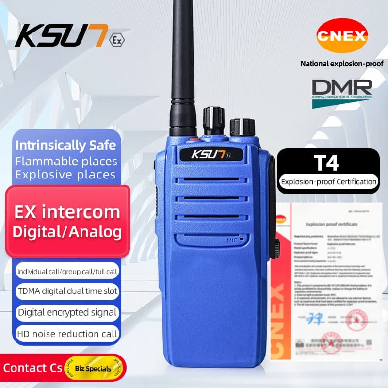 KSUT Walkie Talkie a lungo raggio DM52E stazione Radio professionale antideflagrante per Radio di comunicazione ricetrasmettitore dell'industria petrolifera