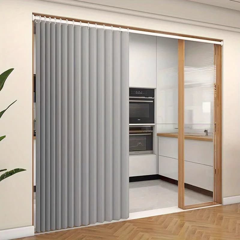 Tenda Divisoria per Soggiorno, Camera da Letto e Studio, Pannello Pieghevole con Drappeggio Morbido e Arredamento Moderno