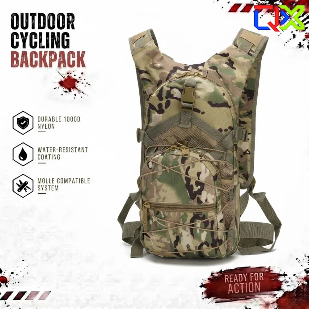 QX Waterproof Outdoor Cycling Backpack Men Women Sport Small Bag Running Hydration Pack Portable Lightweight Travel Daypack