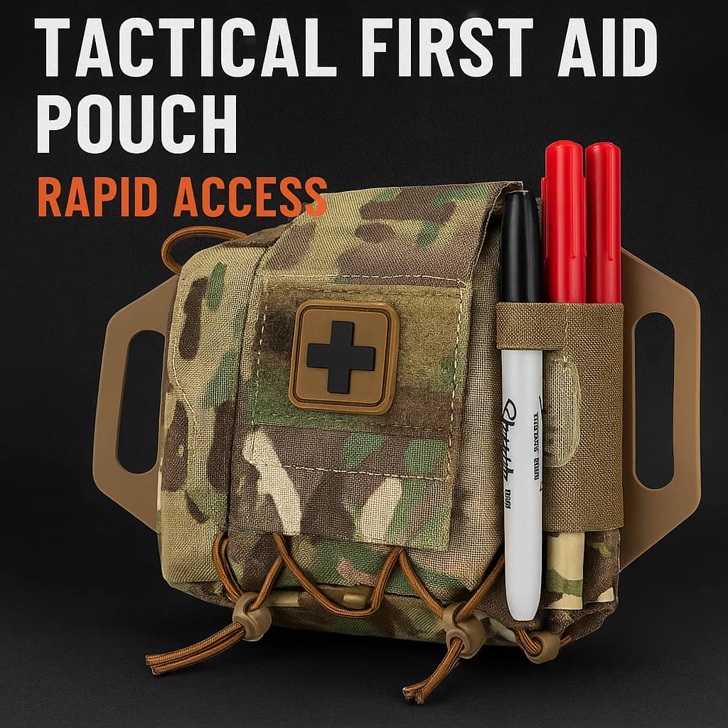 Kit di pronto soccorso per esterni Borsa da caccia tattica Custodia IFAK Kit Custodia medica MOLLE Kit di sopravvivenza di pronto soccorso a distribuzione rapida