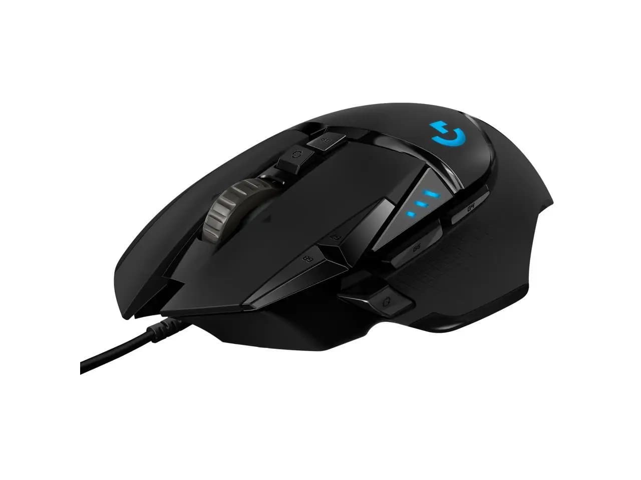 Logitech G502 HERO High Performance Wired Gaming Mouse, HERO 25K Sensor, 25,600 DPI, RGB, Adjustable Weights, 11 Programmable Buttons, On-Board Memory, PC / Mac