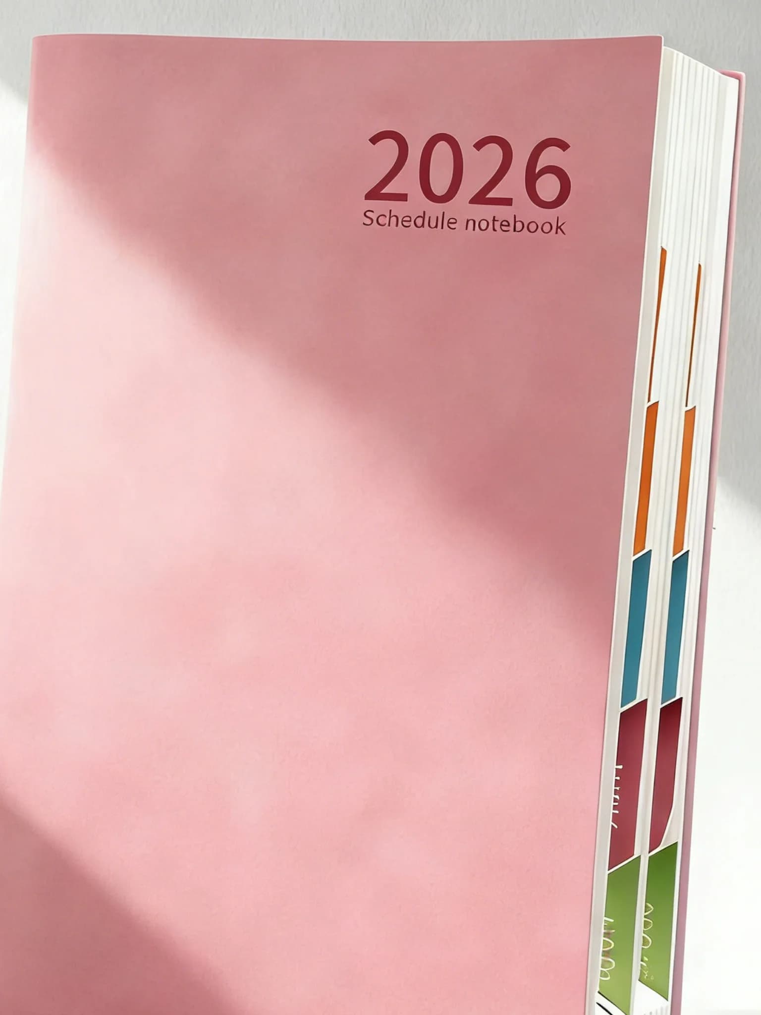 Nuovo Design 2026 Agenda Settimanale e Giornaliera in Pelle con Copertina Morbida, Diario e Libro per la Pianificazione