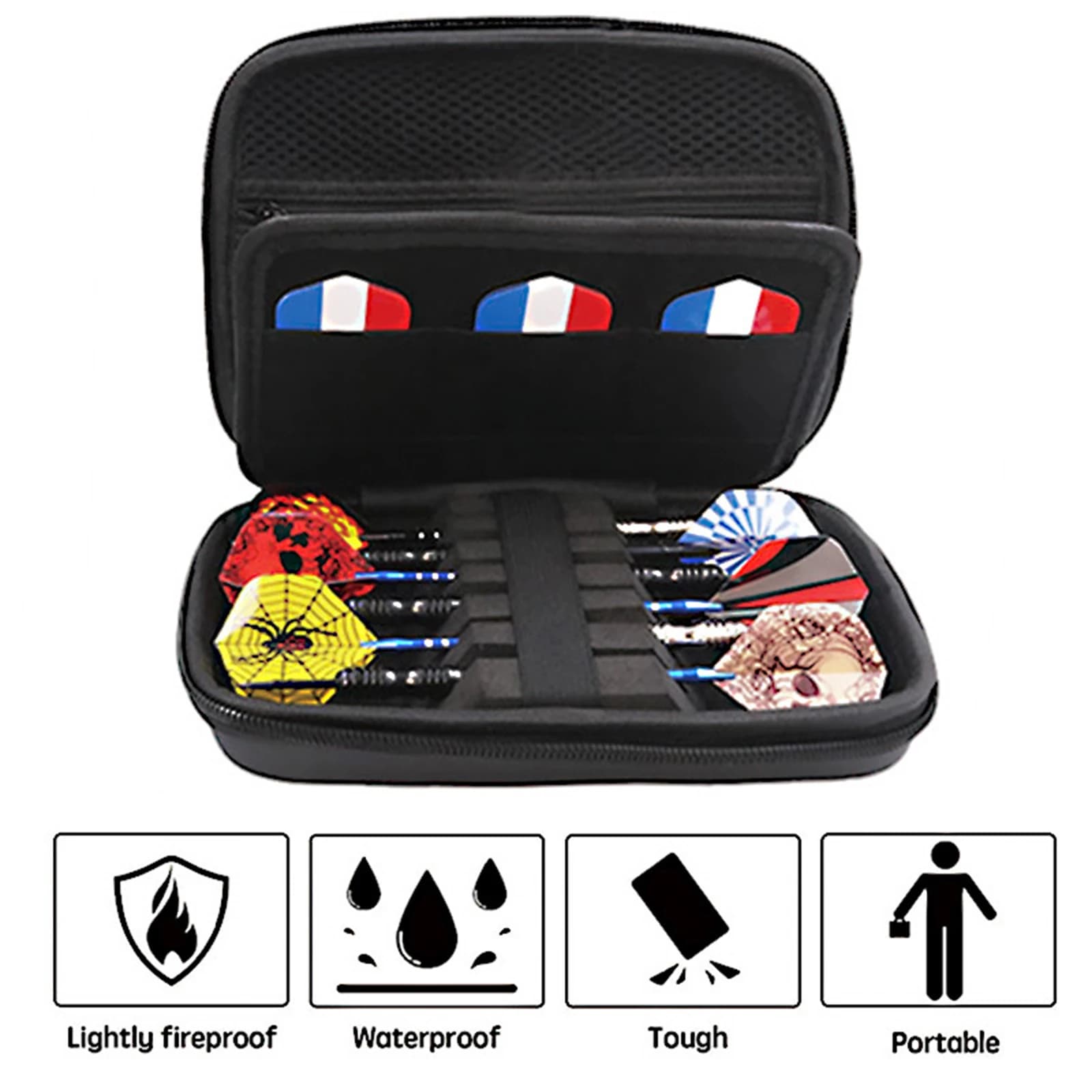 Custodia leggera per freccette Pratico supporto per organizer per punte di freccette Accessori per alberi - Scatola per freccette con gestione efficiente