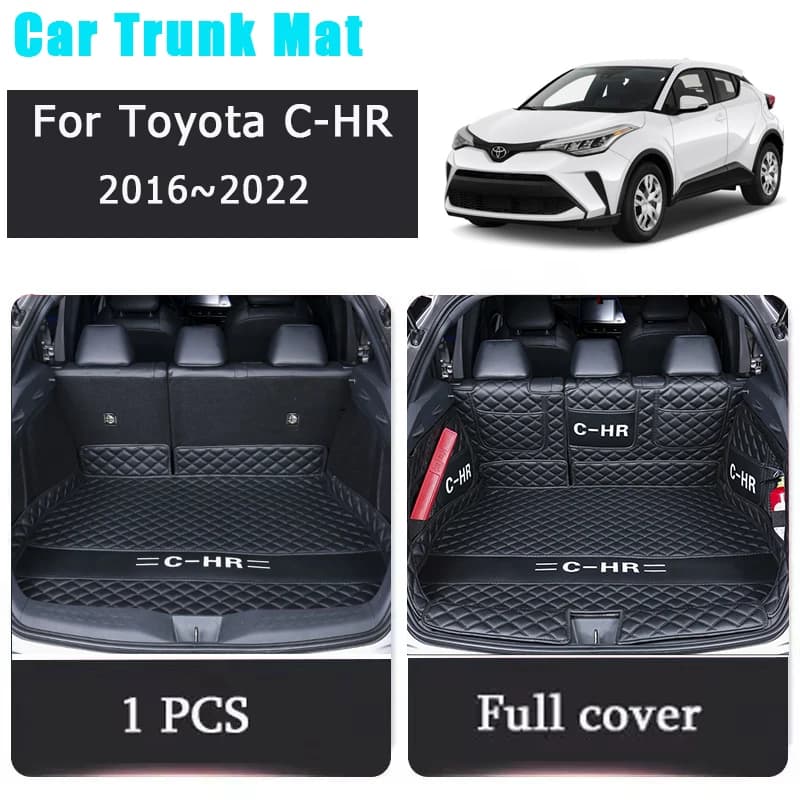 Car trunk mats for Toyota C-HR CHR IZOA AX10 AX50 2016-2022 Anti-spork Storage Pad Cargo Liner Carpet Car accessories