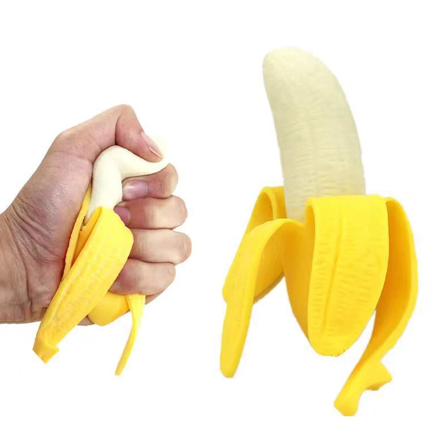 Banana super elastica, giocattolo antistress Squishy Banana Fidget per bambini e adulti. Bomboniere per banane super morbide e antistress