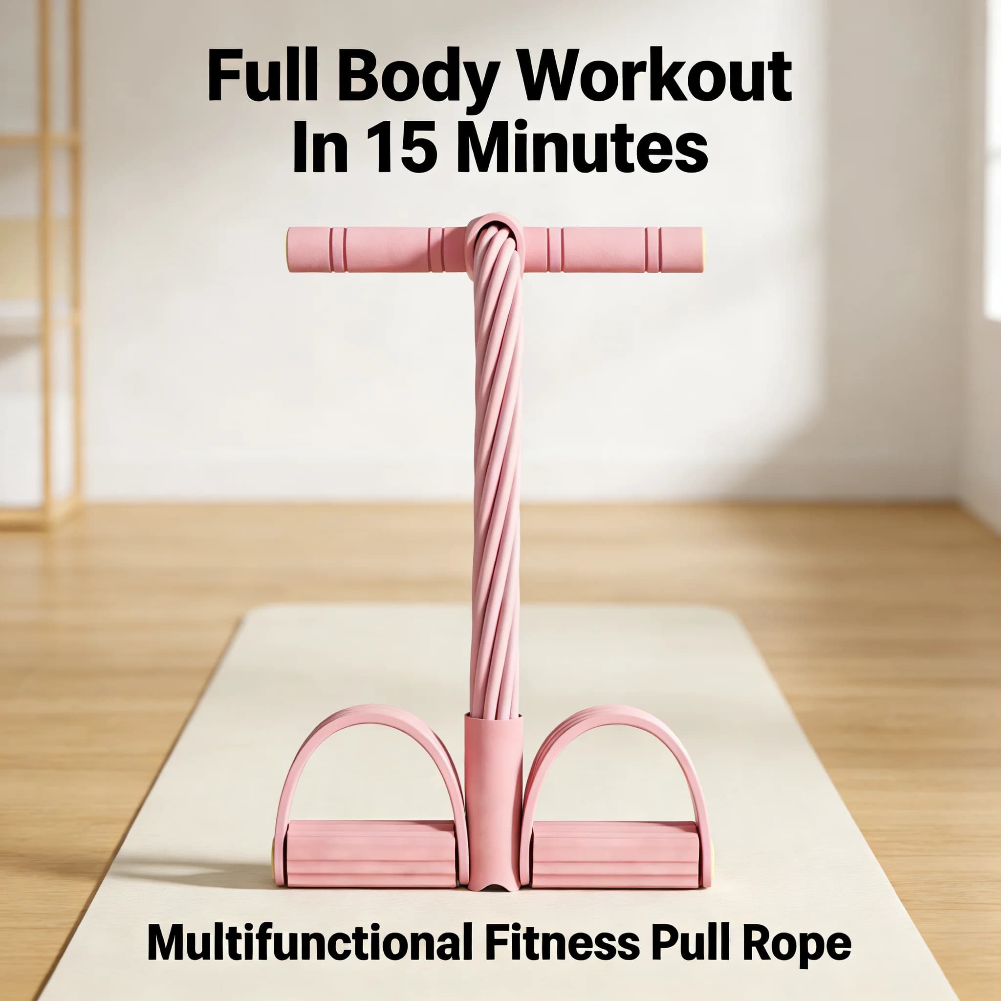 Multifunctional Elastic Racing for Fitness with Pedal, Full Body Training Resistance Band, Home Exercise Equipment for Abdominals, Legs and Arms