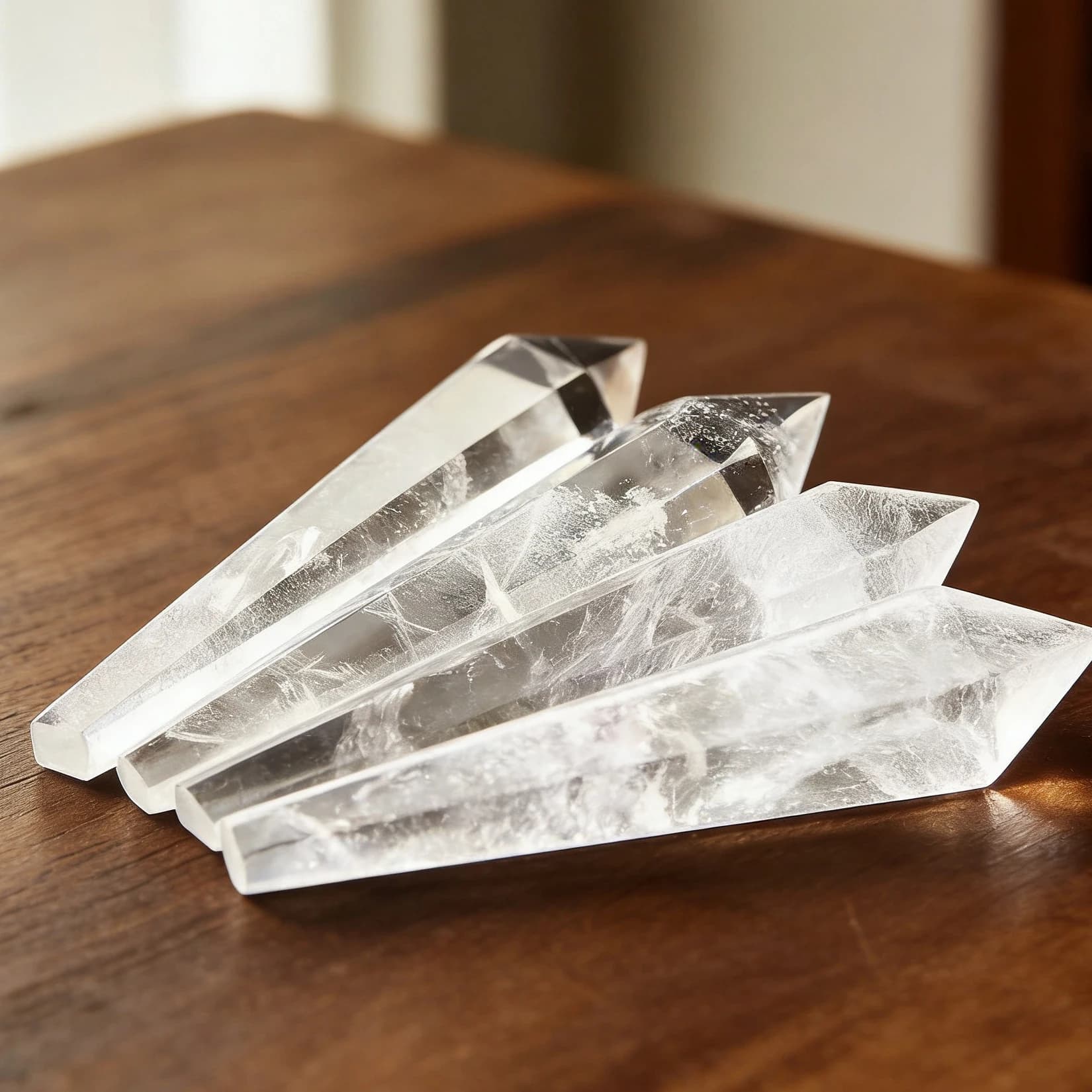 Hexagonal Clear Quartz Pendulum Universal Energy Amplifier Cleanser Healer‘s Tool for Chakra Balancing Meditation Dowsing