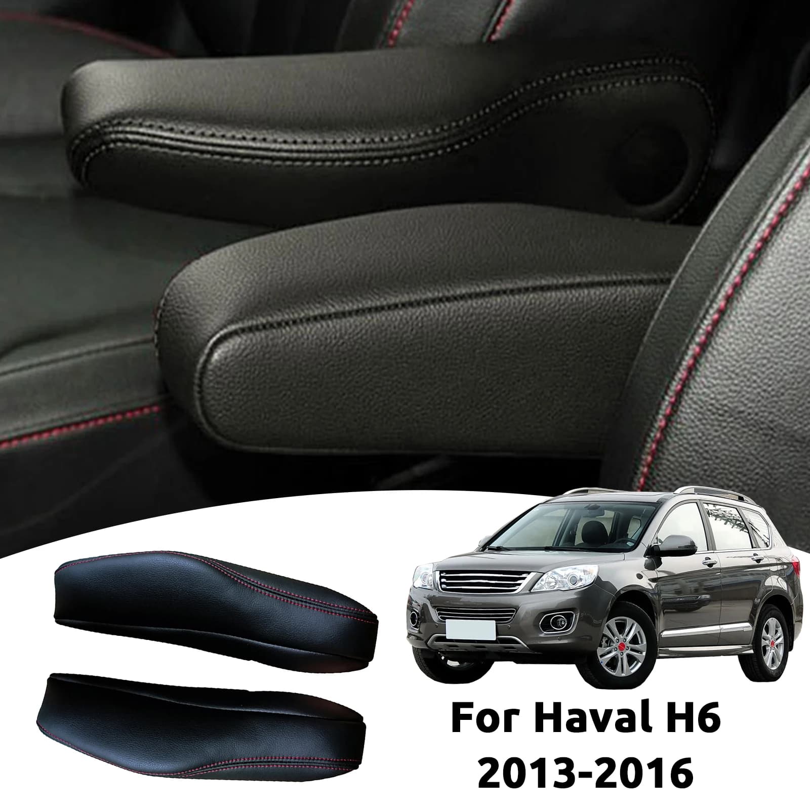 2 PCS Per Haval H6 2013 2014 2015 2016 Auto Lateral Seat Bracciolo Cover Leather Microfiber Original Replica Curve