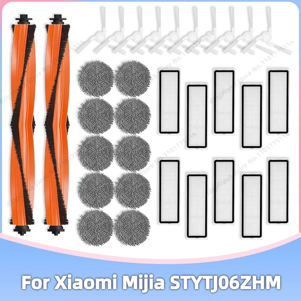 Compatibile con Accessori di Ricambio per Xiaomi Mijia Mi Self-Cleaning Robot Vacuum Mop Pro STYTJ06ZHM Parti Principali Spazzola Laterale Filtro Hepa Panno per la Pulizia