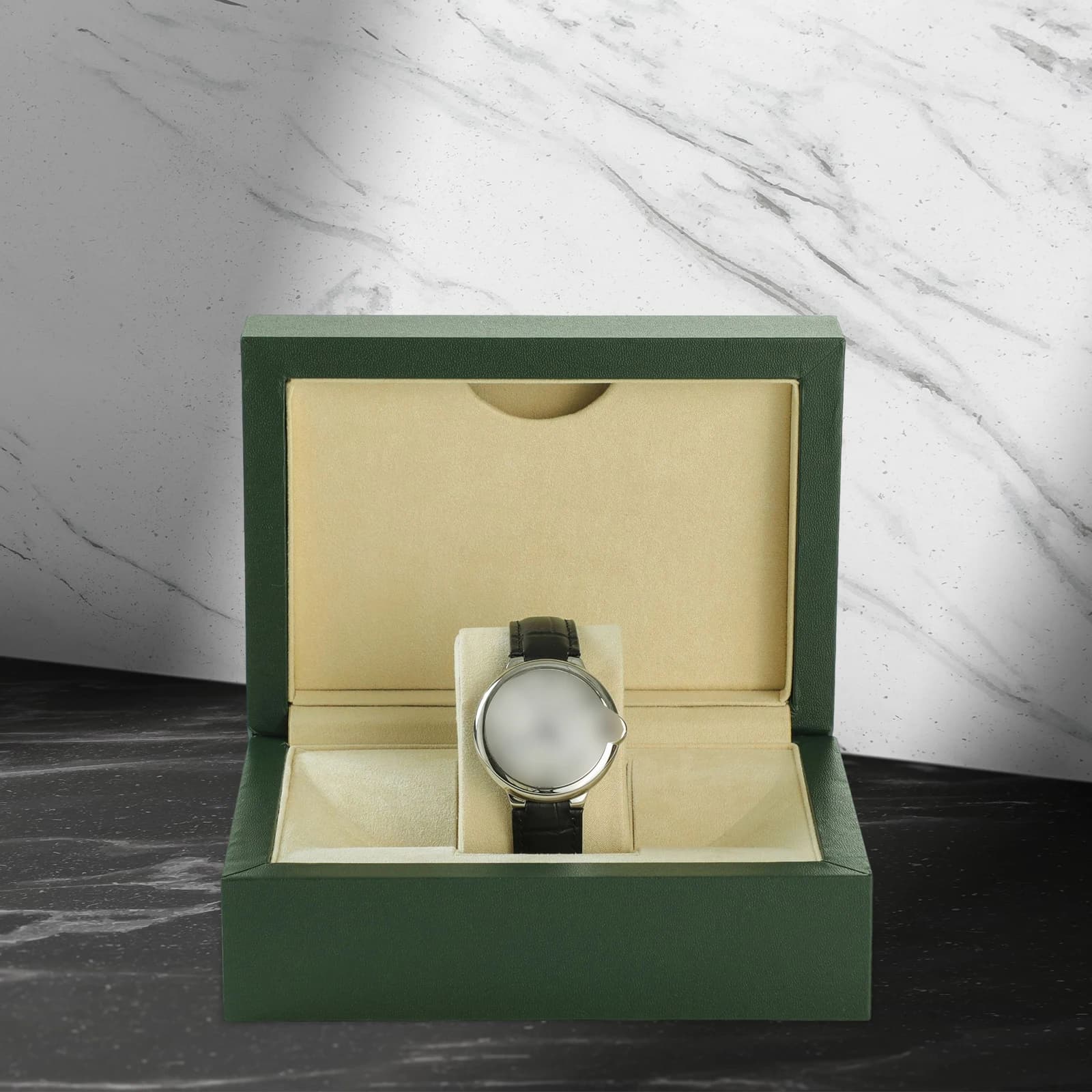 Watch Box Anti Dust Ornament Protective Container for Protection Wooden Watch PU for Women's Bracelets