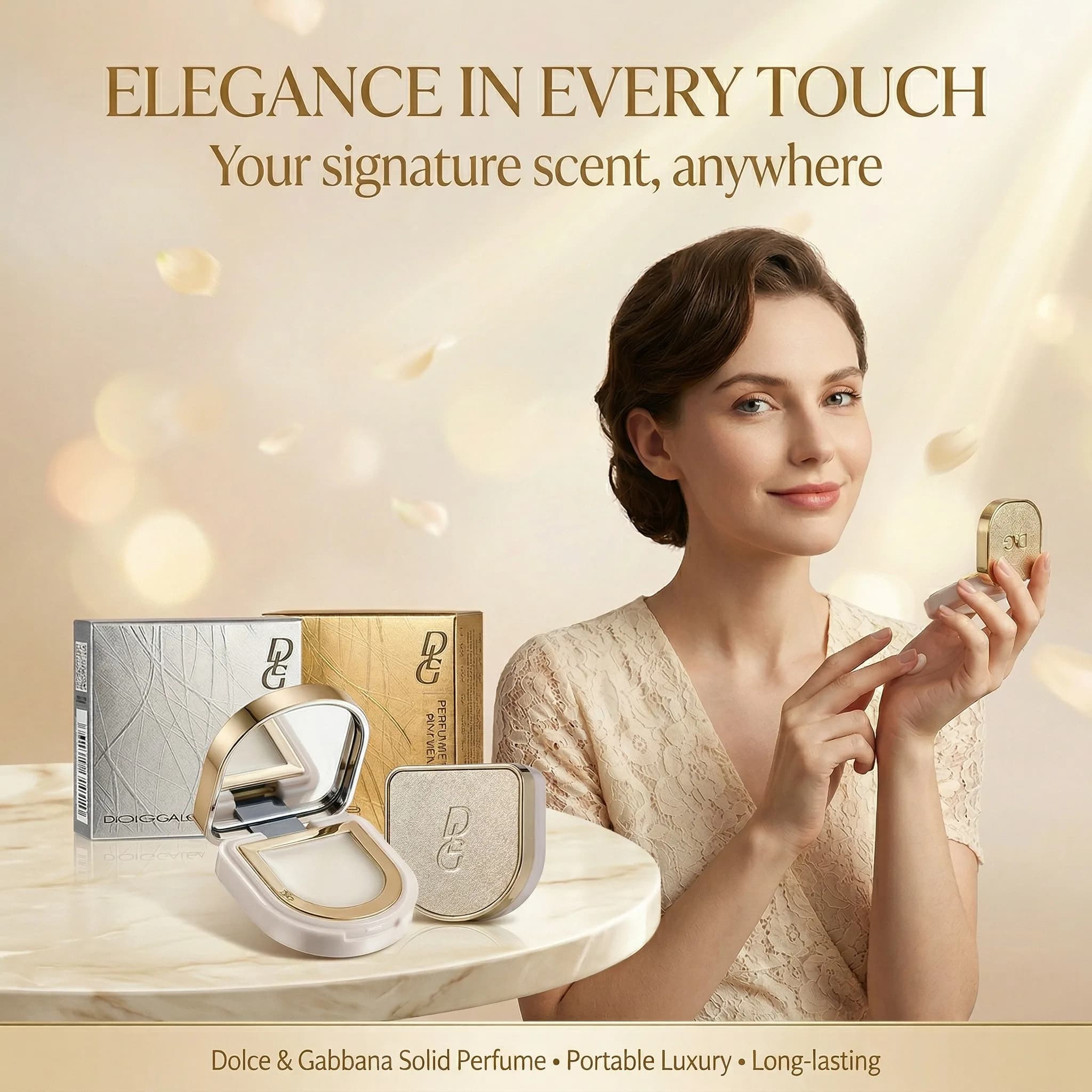 Balsamo Solido alla Moda con Fragranza Naturale Fresca ed Elegante, Profumo Solido a Lunga Durata Appositamente Progettato per Donne