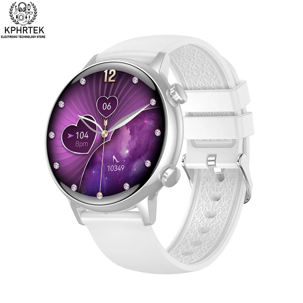 Nuovo schermo rotondo Amoled Smart Watch donna Hk39 1.1 pollici Sport impermeabile Bluetooth chiamata Smart Watch per donna uomo iPhone Android