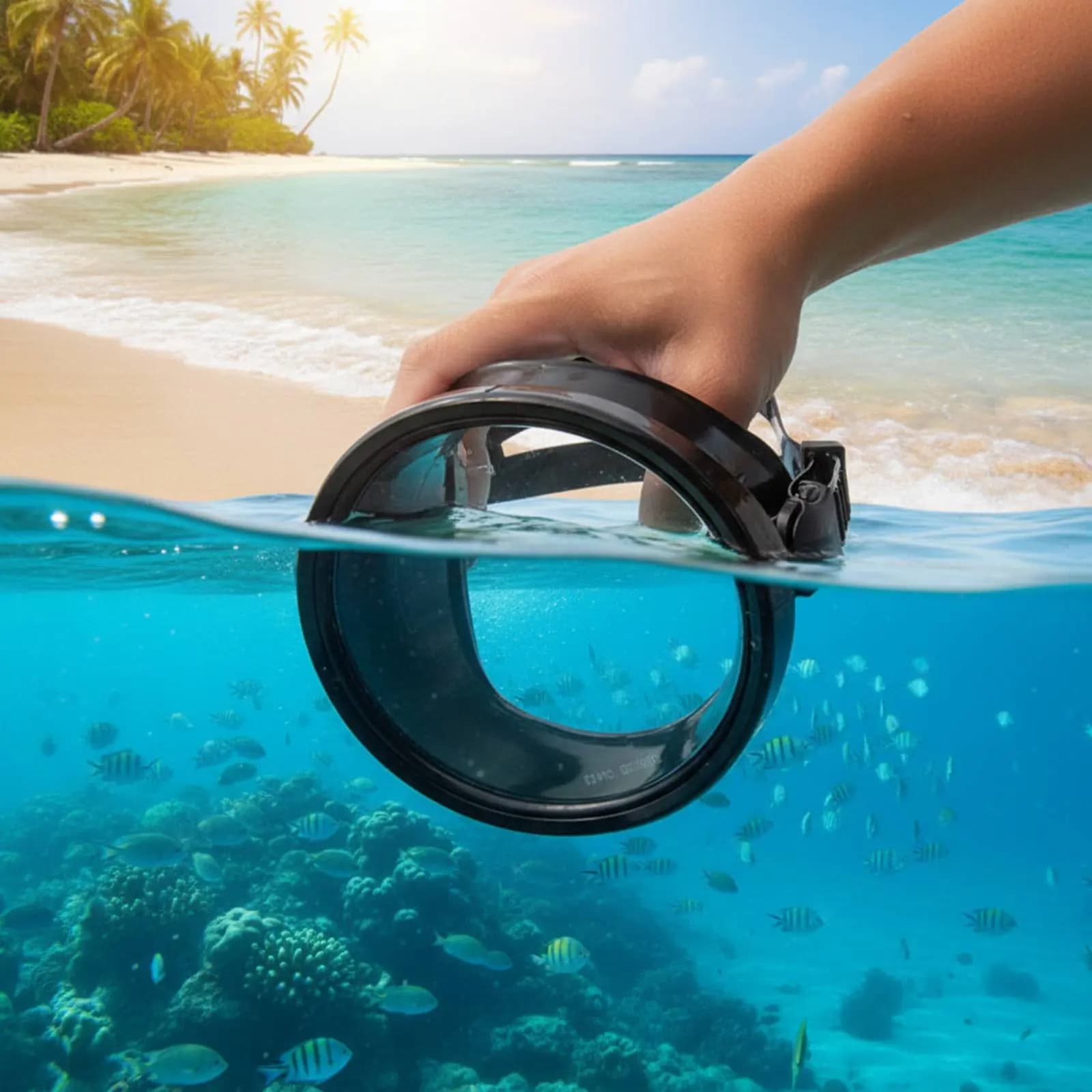 Adult Freediving Mask Tempered Glass Diving Mask Universal Men Women Snorkeling Dive Mask for Fisherman Underwater Goggles