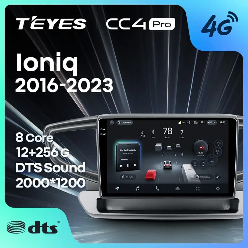 TEYES CC4 PRO Per Hyundai Ioniq AE 2016 - 2023 CarPlay Radio Multimedia Stereo Car play Android Auto 2DIN Autoradio