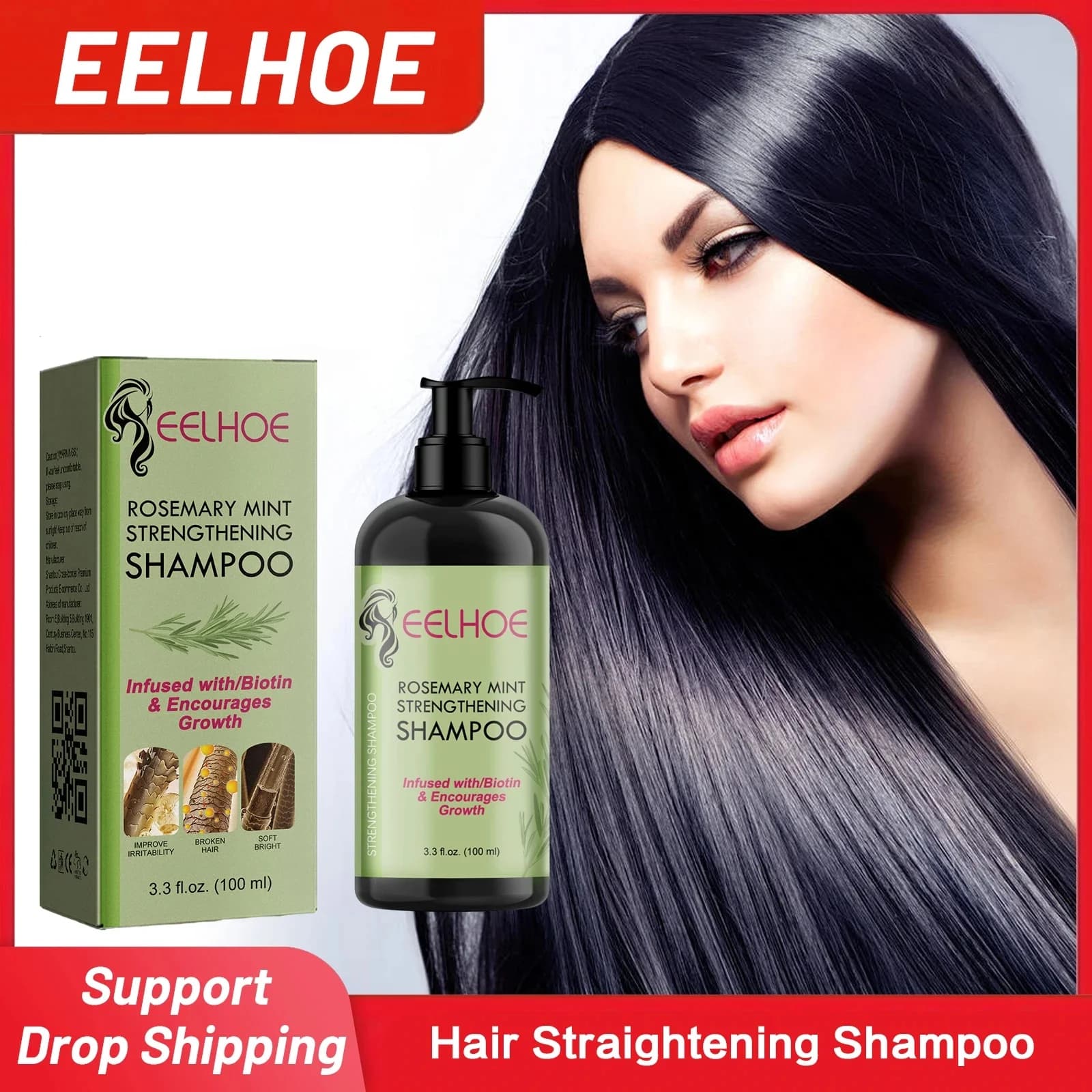 Smooth shampoo for hair from 100ml repair damaged hair treatment scalp anti dandruff root renew nutrient shampoo to rosemary for hair