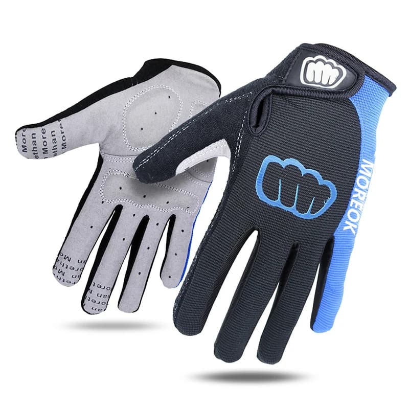 MOREOK Cycling Gloves Autumn Bike Gloves with entire fingers 5MM SBR Pad Bicycle Gloves Anti-slip Touchscreen Shock Absorbent Man Woman