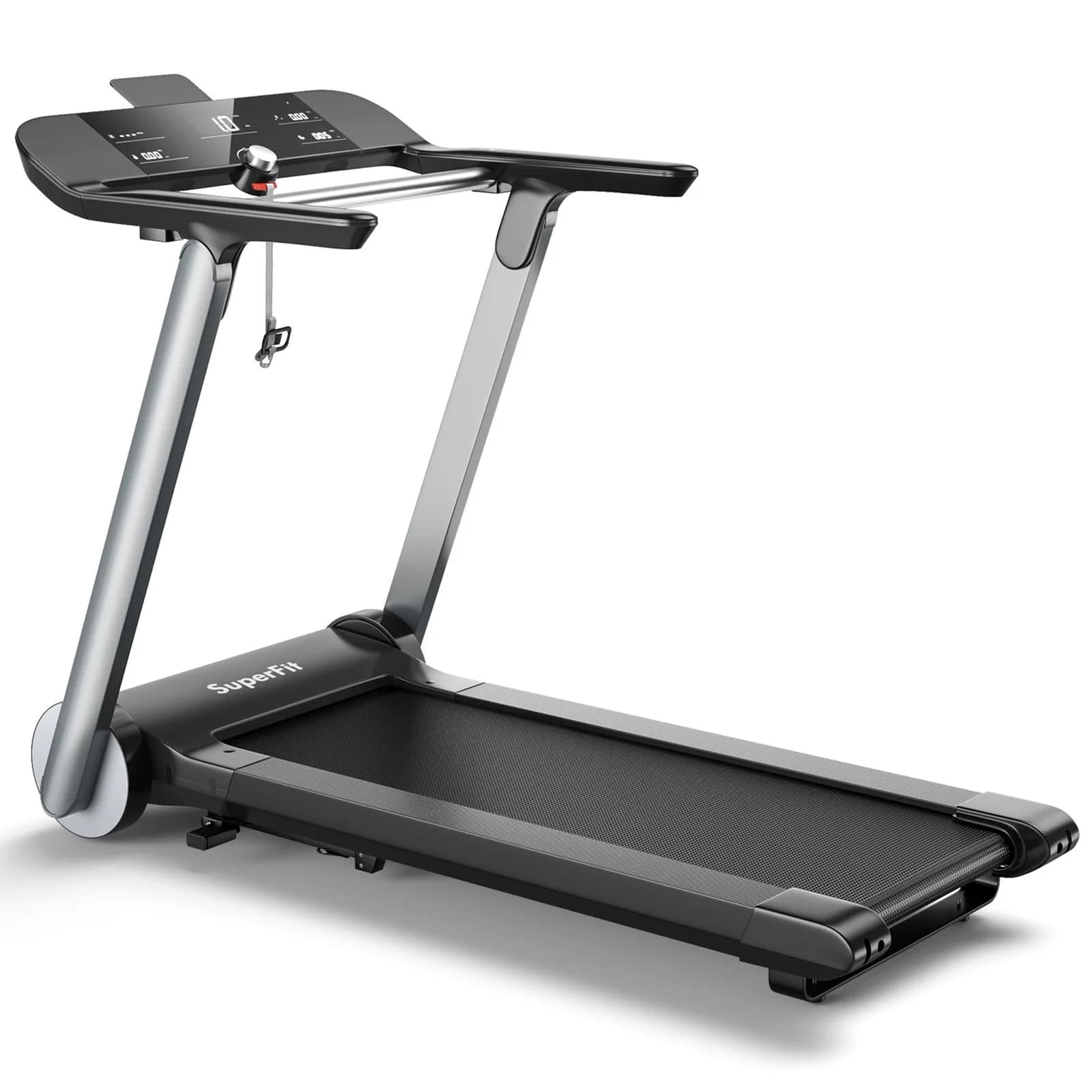 Foldable Italian design electric treadmill with heart rate