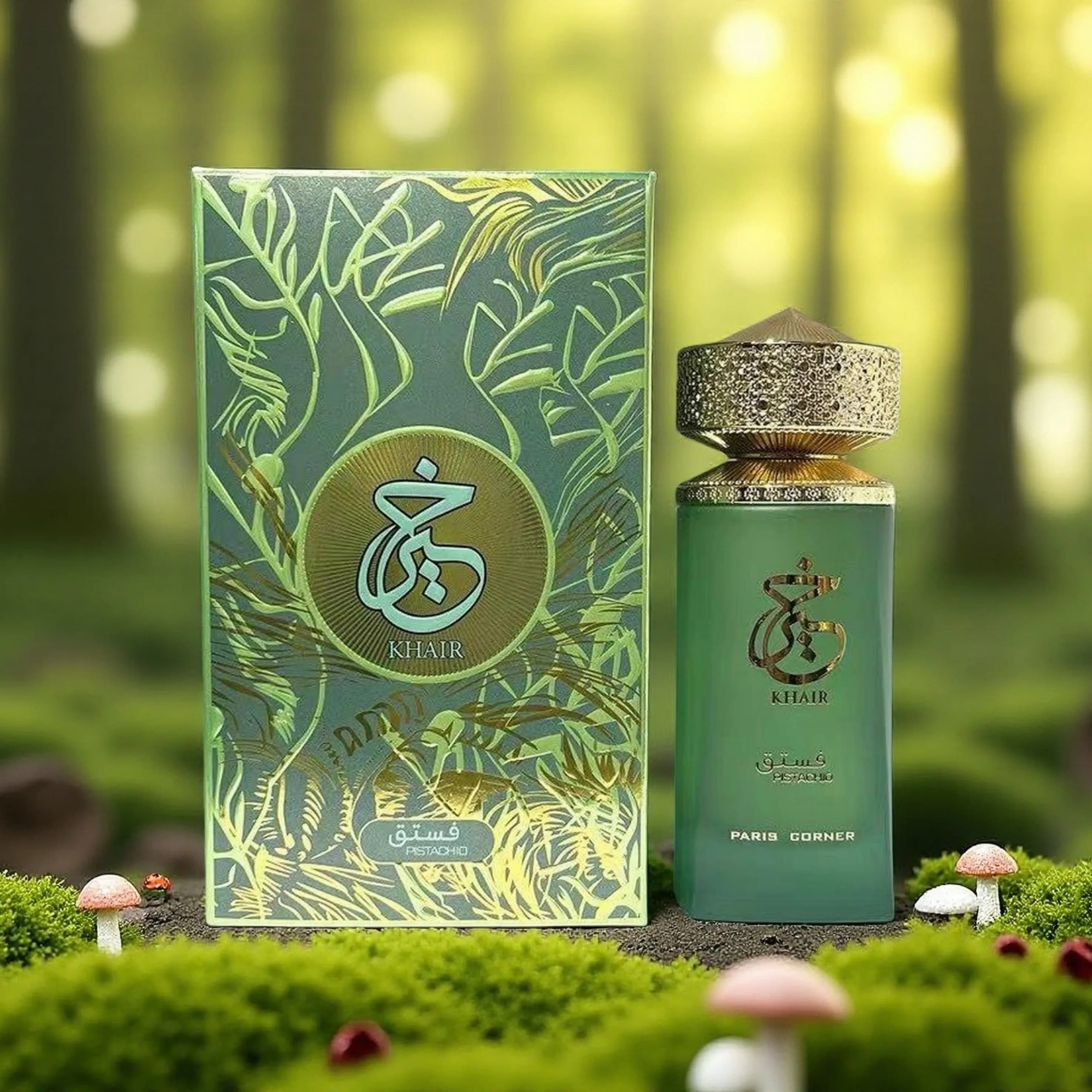 Profumo Unisex Paris Corner Khair Pistacchio, Fragranza Calda e Cremosa di Lunga Durata