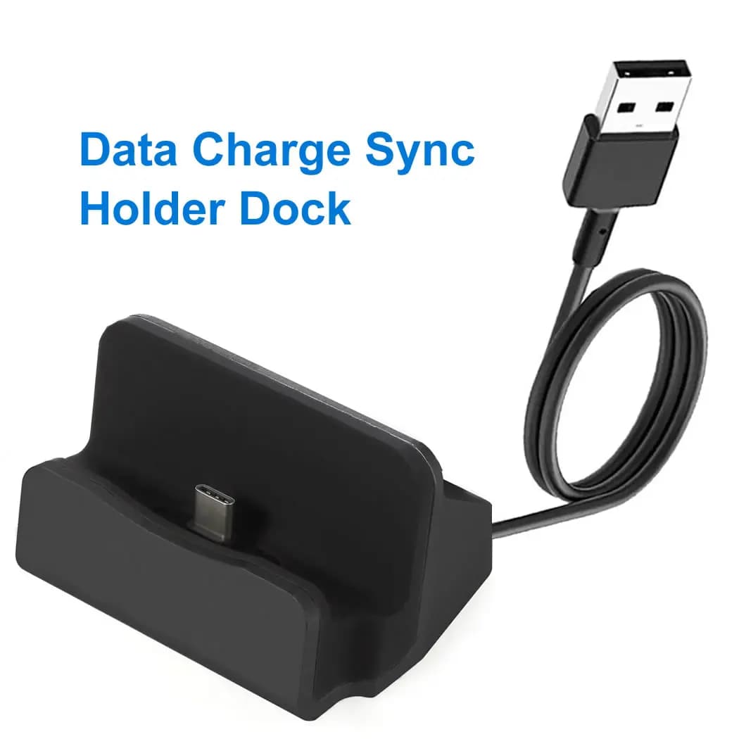 Base per caricabatterie dock dati USB per iPhone 15 14 13 12 11 Pro XS Tipo C Supporto per stazione dock per telefono Android Samsung e altro