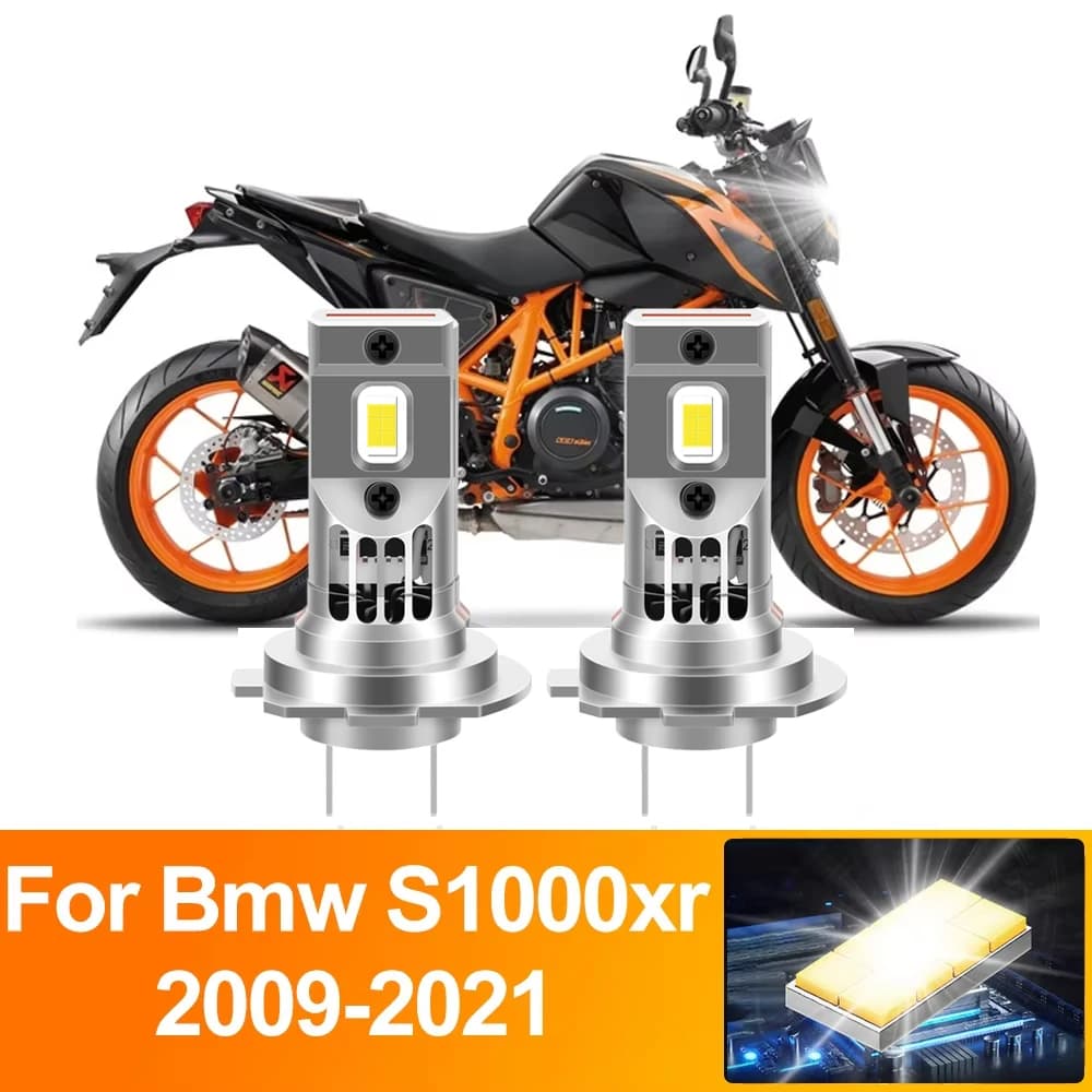 H7 HA CONDOTTO LA Lampadina Del Faro Dell'automobile Canbus 120W 20000LM Faro Del Motociclo 6000K 12V Per Bmw S1000xr 2009-2016 2017 2018 2019 2020 2021