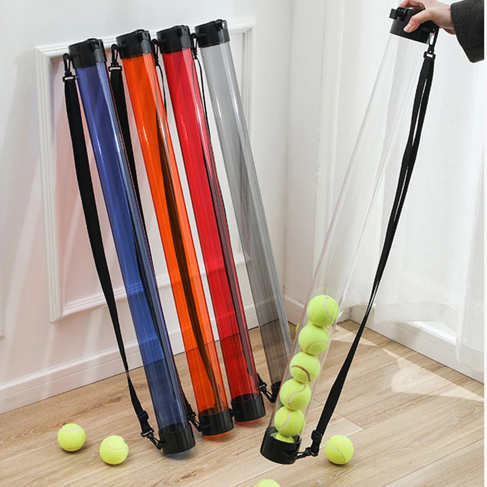 Pickleball Retriever per palline da tennis, supporto portatile leggero, per allenamento in club, viaggi, attività all'aperto
