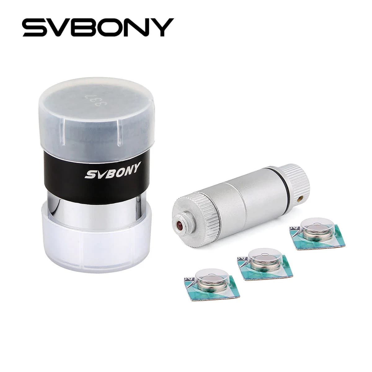 SVBONY illuminato reticolo Plossl telescopio oculare 12.5mm 1.25 "40 ° Double-Line Crosshair LED illuminatore