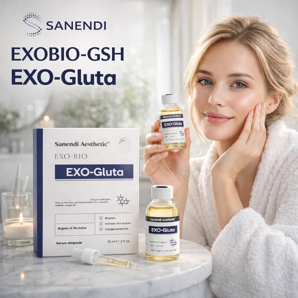 SANENDI EXSSOME-BIO Siero GSH PDRN Vitamin B5 Essence Faced Collagen Hydrating Deep Korean Levigating Liquid Solution for Skin Care