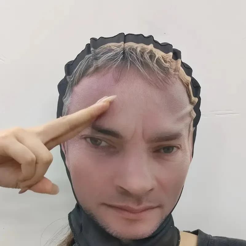 1 copricapo divertente con foto personalizzate, accessori per giochi di ruolo, decorazione per maschera per feste/festival/Halloween (carica foto facciale)