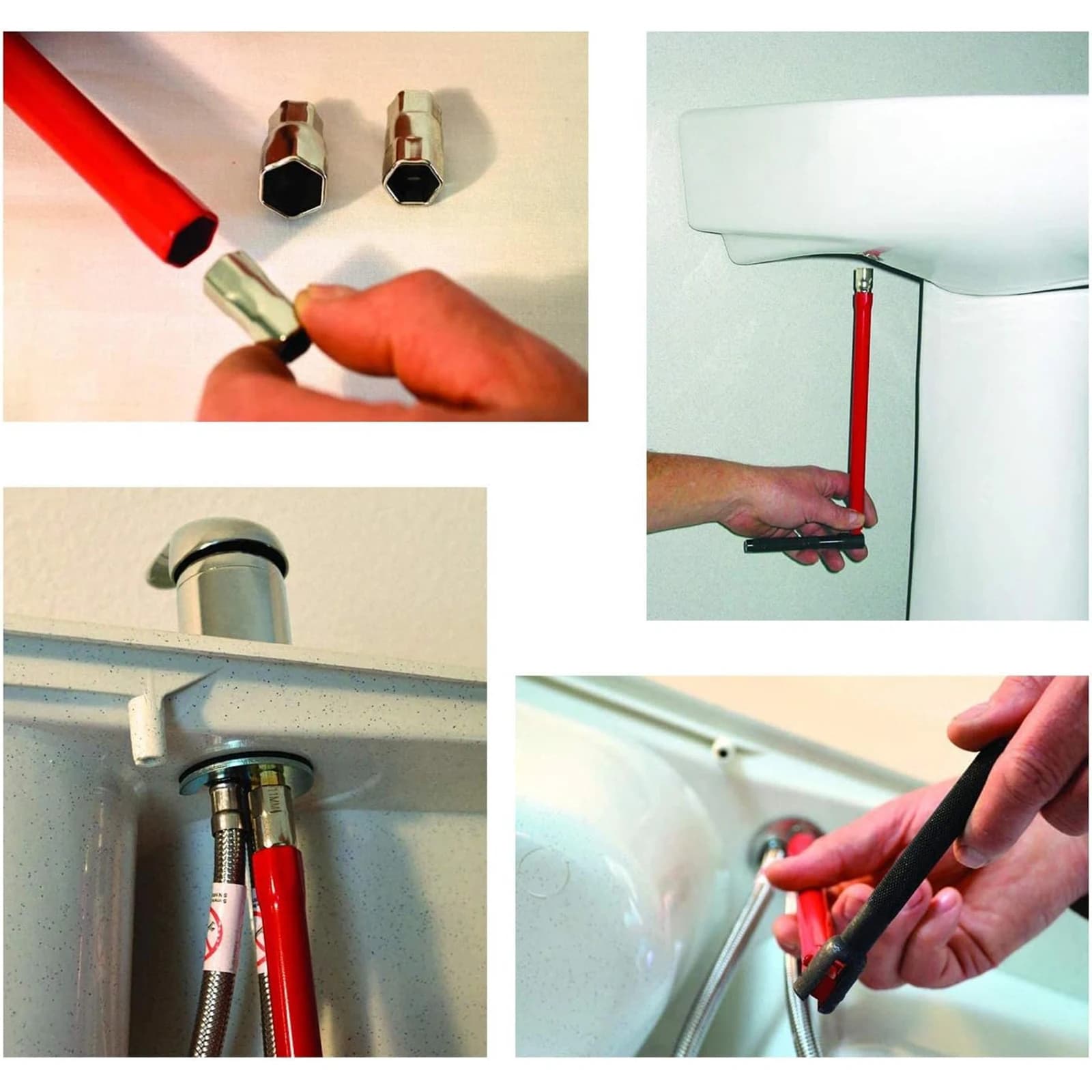 Chiave per utensili manuali Chiave professionale per risparmiare manodopera Riparazione rubinetto Kit dado posteriore idraulico Utensili manuali durevoli con superficie liscia