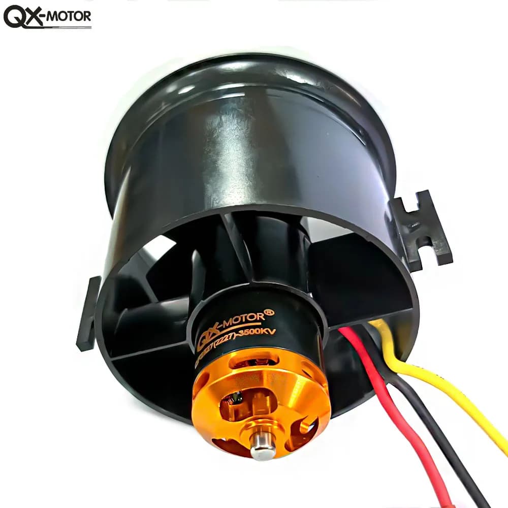 Motore QX-MOTOR 70mm EDF a 6 pale QF2827 4S 6S per Aeroplano RC Jet