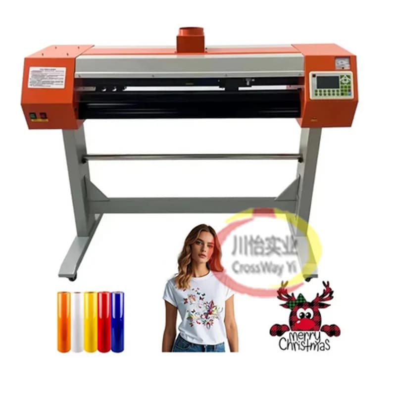 Taglierina laser con funzione di contorno da 980 mm 1350 mm per cartelli in PVC adesivo Htv pellicola in vinile