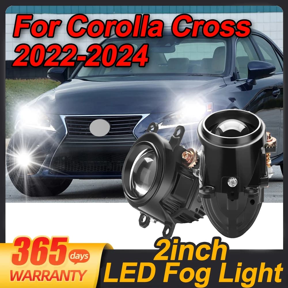 Lente per proiettore fendinebbia BI-LED da 2 pollici Mini lampade fendinebbia per Corolla Cross 2022 2023 2024