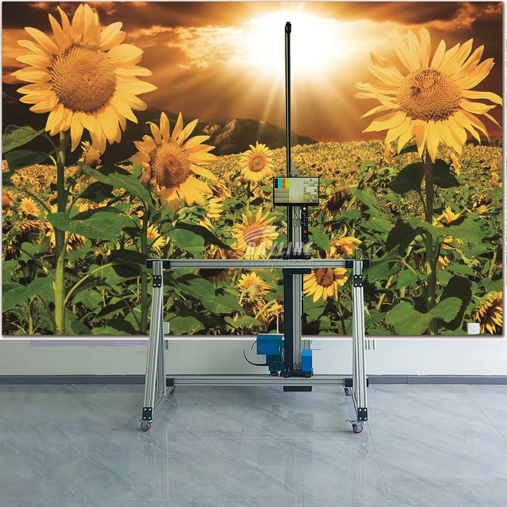 3 Years Warranty HD AI 4K Wall to Floor Printing Machine Automatic 3d Vertical Wall Inkjet Printer Auto Folding Auto Cleaning