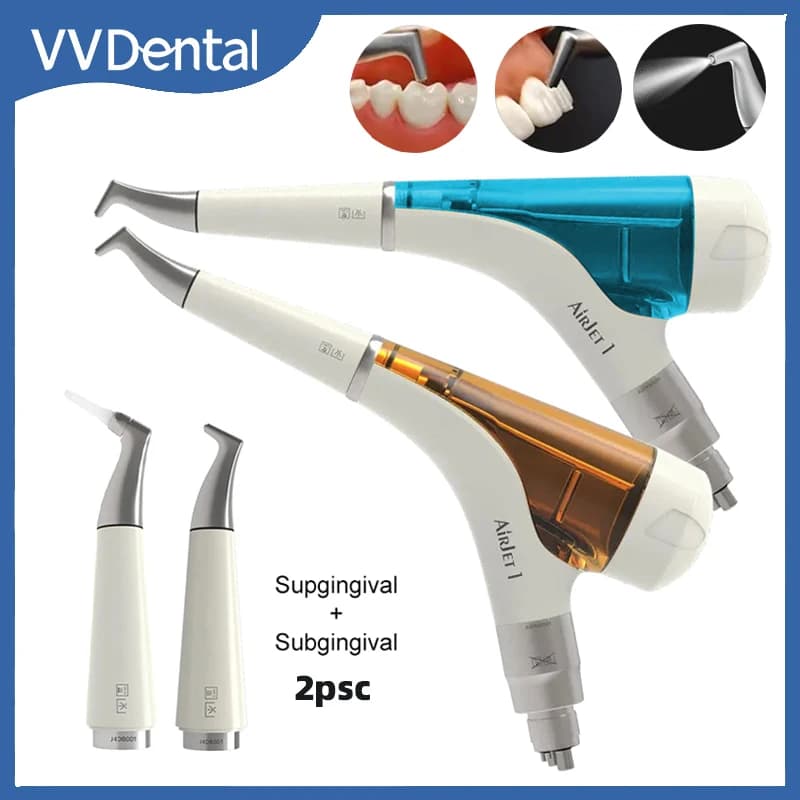 VVDental Air Polisher Supragengivale/Subgengivale Prophy Spray Jet Airflow per Sbiancamento Denti, Sabbiatrice Dentale, Strumenti per Lucidatura Dentale
