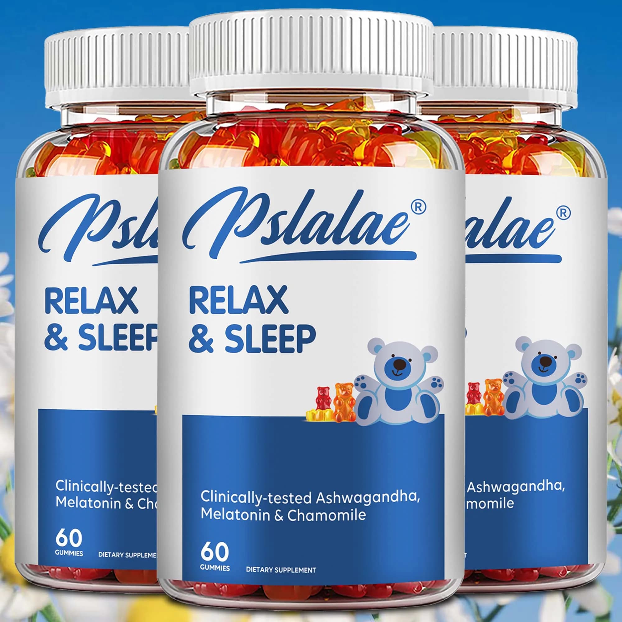 Relax and sleep: relieve Stress and promote natural relaxation and healthy sleep-60 Gummies