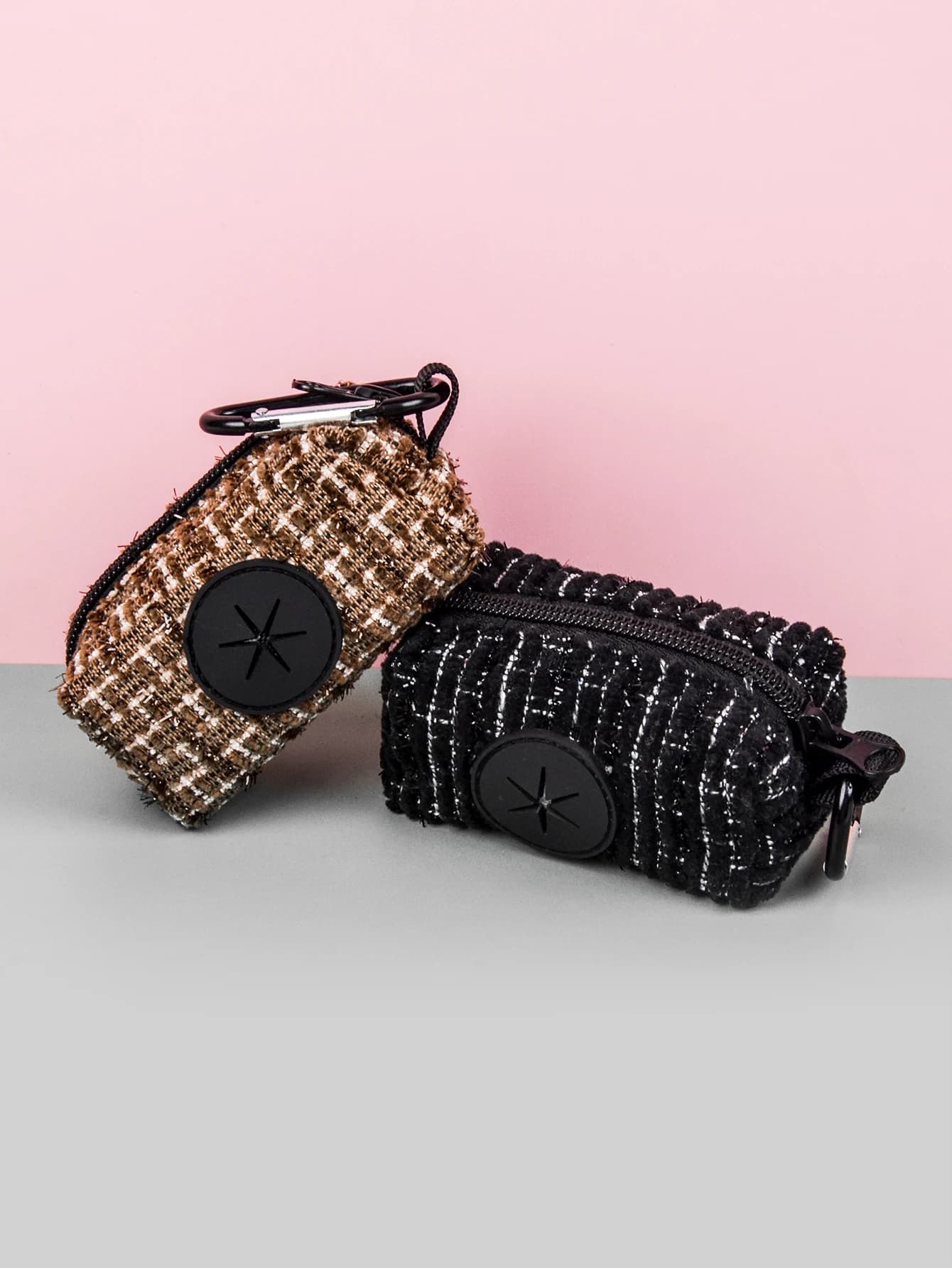 1 pz supporto per borsa per cacca di cane in puro colore design alla moda per attacco al guinzaglio (senza sacchetto e guinzaglio)
