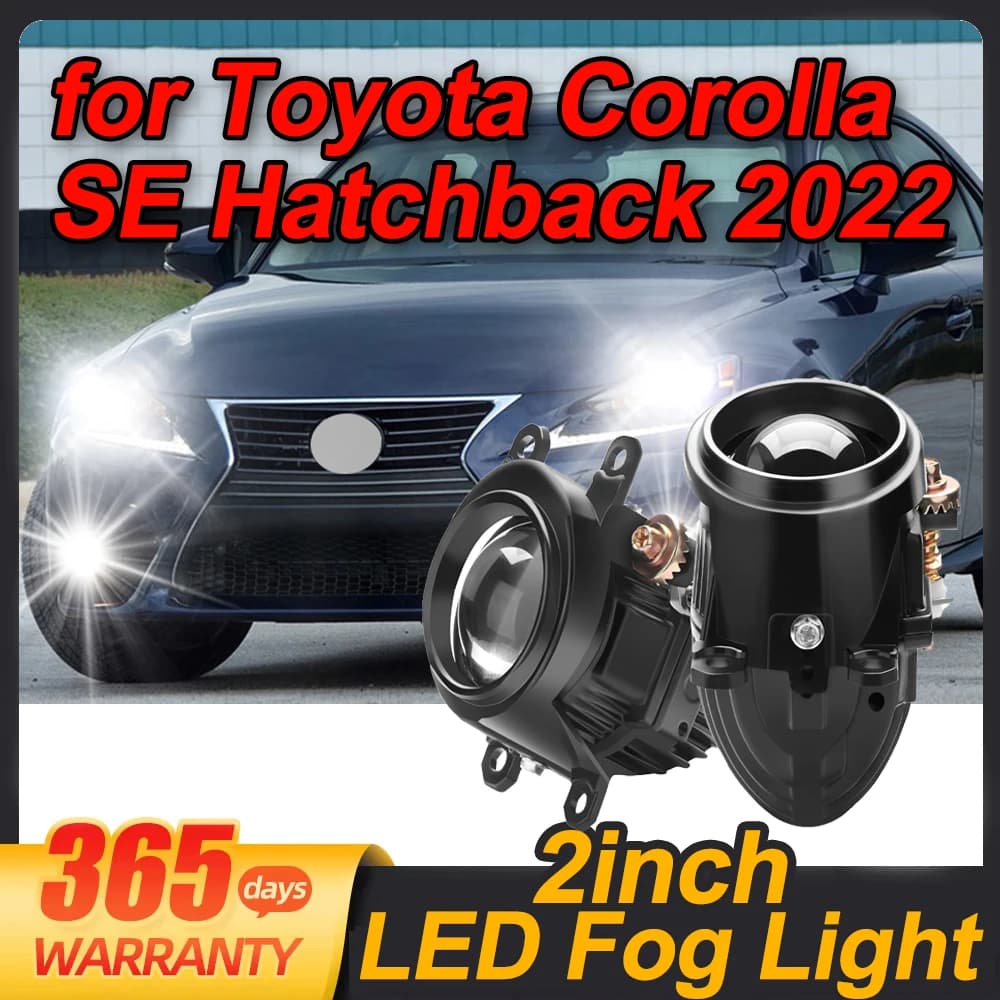 Lente per proiettore fendinebbia BI-LED da 2 pollici Mini lampade fendinebbia per Toyota Corolla SE Hatchback 2022