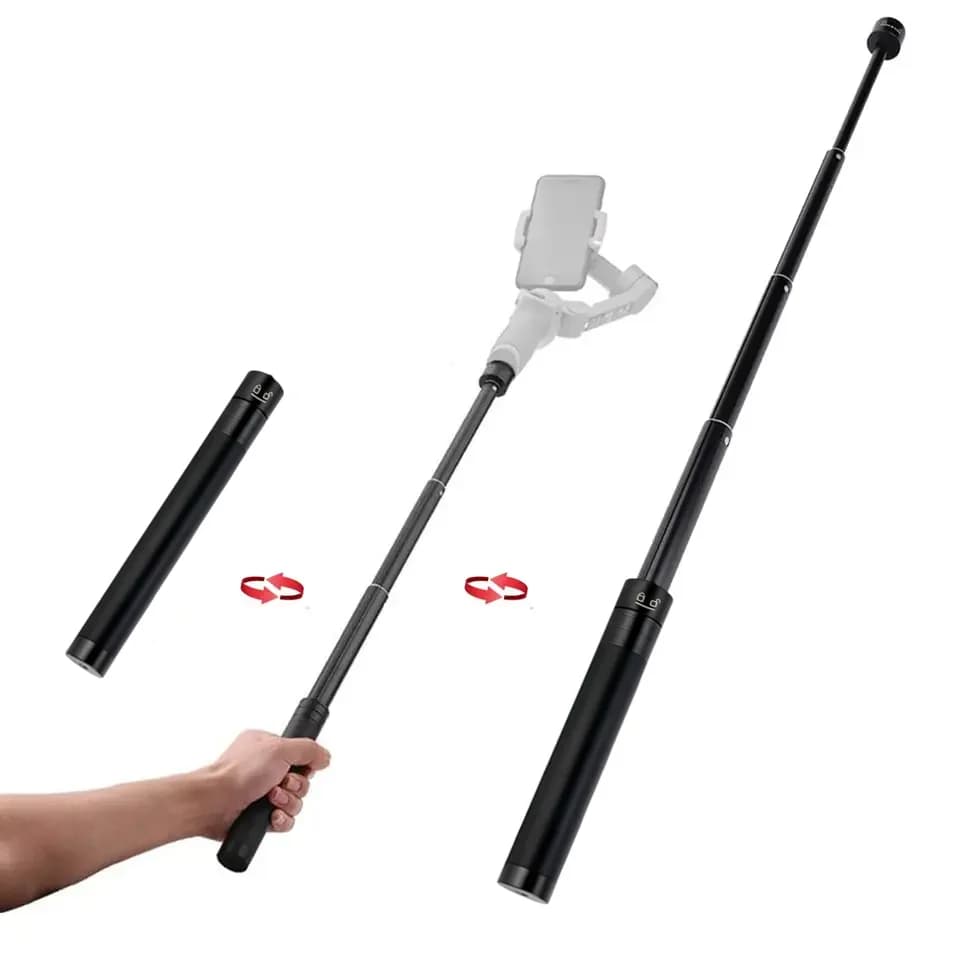 For Insta360 X5 X4 X3 Invisible Selfie Auction Extensible for GoPro 13 12 DJI Action 5 4 3 Aluminum Camera Support