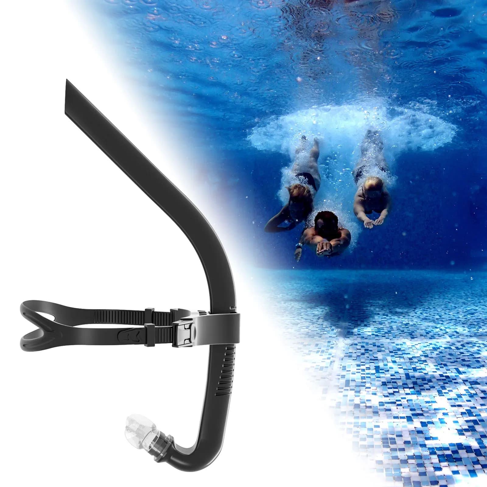 Snorkeling Supplies for Diving Breathing Tube for Swimming Apnea Dives Front Wet Breathing Tube Diving Equipment