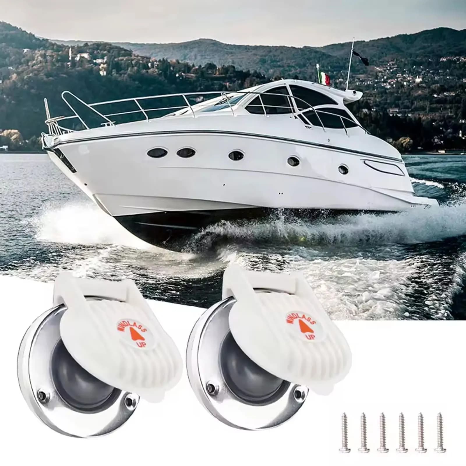 2 pezzi interruttore a pedale per ancoraggio marino per 12V/24V barca yacht sostituzione accessorio barca interruttore di controllo riparazione professionale