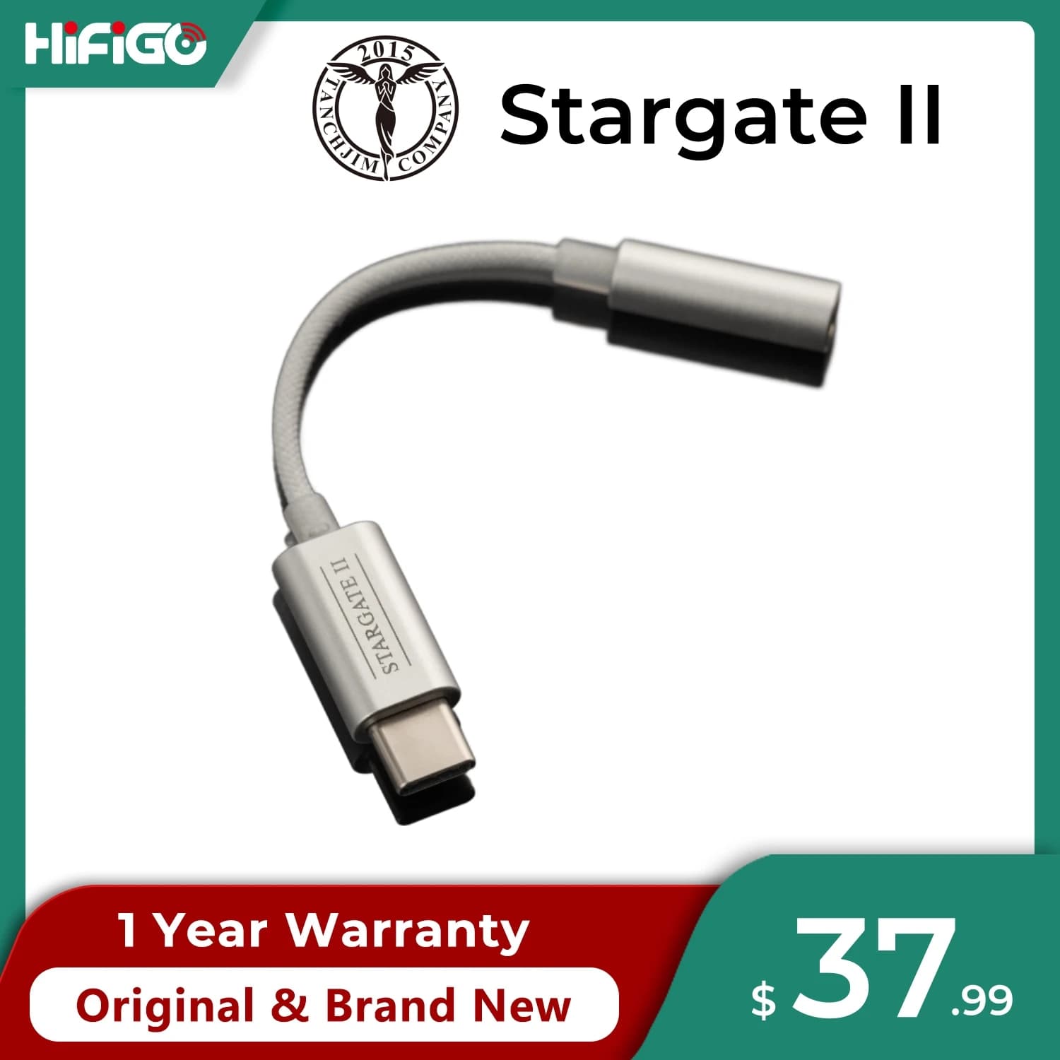 TANCHJIM Stargate II / Stargate 2 CS43131 USB portatile DAC/AMP TypeC a 3,5 mm DSD256 Auricolare ad alta risoluzione DAC Supporto microfono