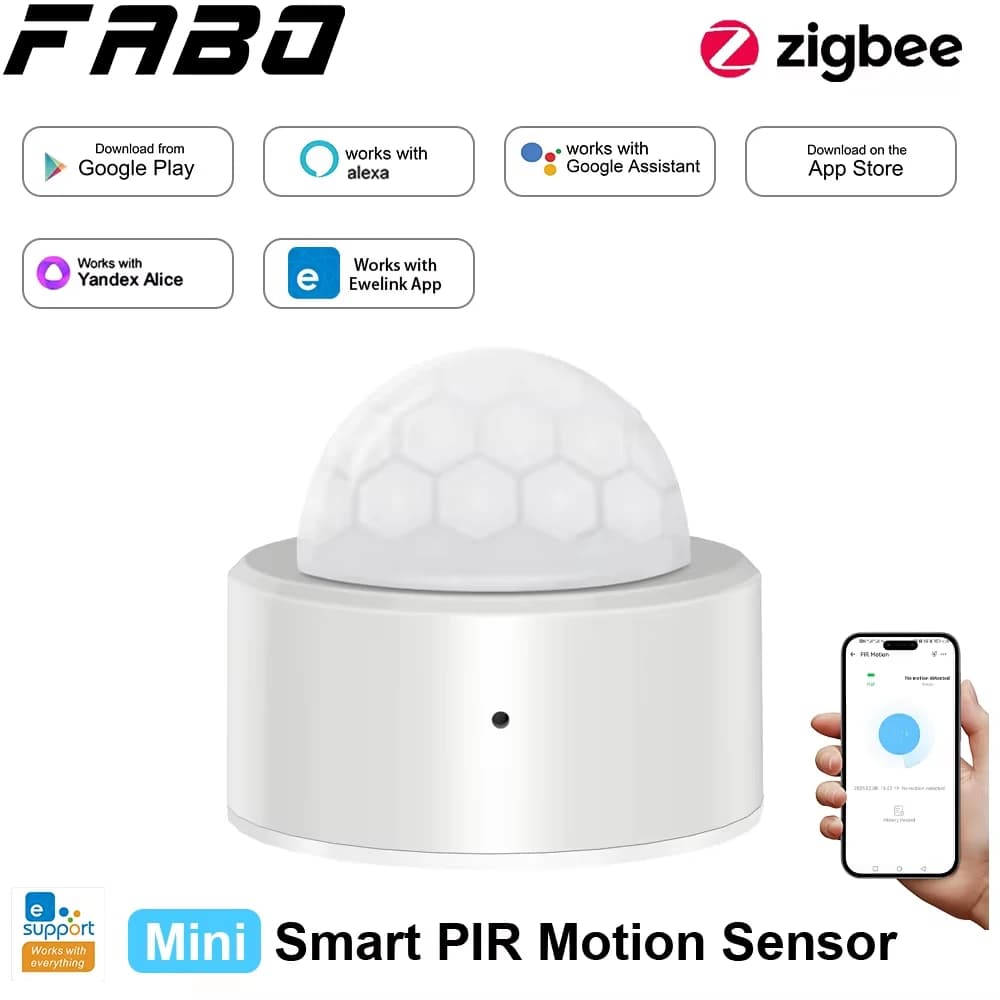 EWelink Zigbee With/No A Stand Pir Motion Sensor Movement Human Body Infrared Detector Security Alarm Sensor Works With APP