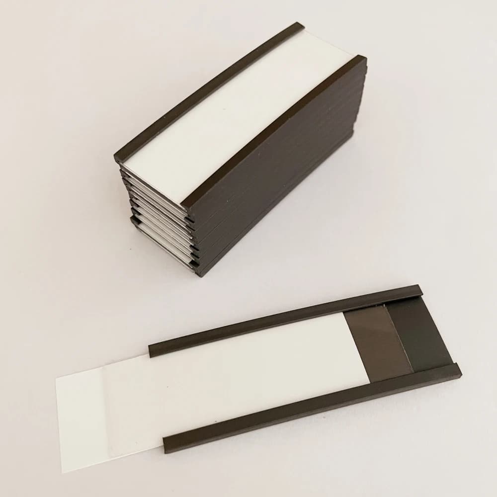 Porta etichette magnetici e etichette con magneti Etichetta per scaffale in metallo Magnete flessibile Canale C Profilo Striscia magnetica Magneti in gomma