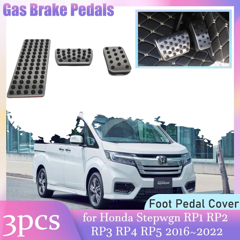 Auto Gas Pedali Freno per Honda Stepwgn RP1 RP2 RP3 RP4 RP5 2016 ~ 2022 Senza Foratura Antiscivolo In Lega Poggiapiedi Pedale copertura Accessorie