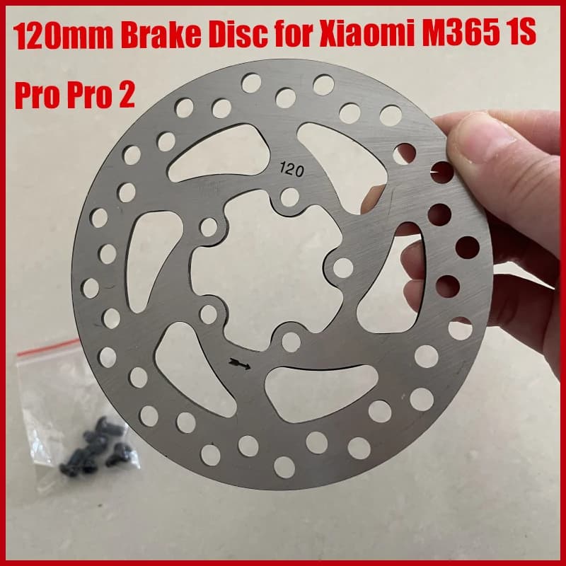 Kit disco freno da 120 mm per Xiaomi Mi M365 1S Pro/Pro2 disco freno ruota posteriore scooter elettrico con viti accessori