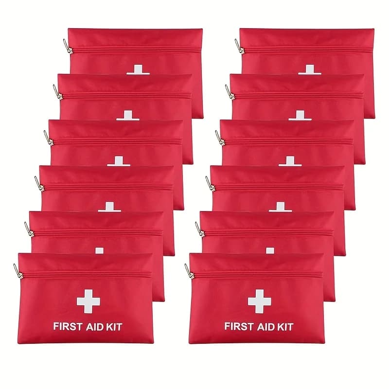 12 sacchetti vuoti per kit di pronto soccorso, borse da viaggio vuote per emergenze a casa, in ufficio, in auto, all'aperto, campeggio, escursionismo